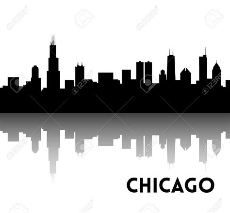 Chicago Skyline Outline Template