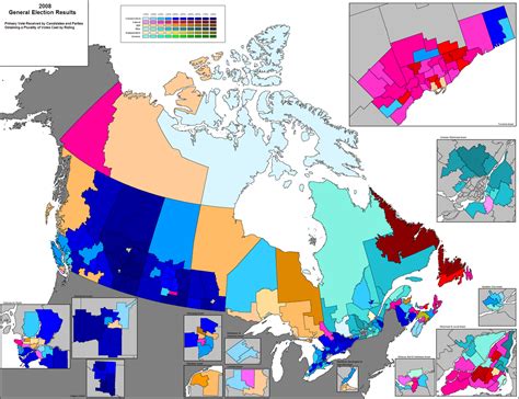 Canada holds elections for legislatures or governments in several jurisdictions: Canadian Election Atlas: Federal elections