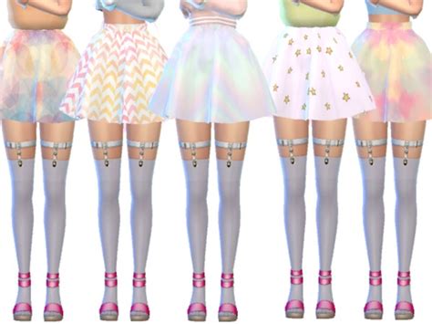 Pastel Gothic Skirts Pack Seven By Wickedkittie At Tsr Sims 4 Updates