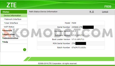 Ketik di address bar 192.168.1.1. Cara Login Modem IndiHome ZTE F609 / F660 (Username & Password) » XKOMO