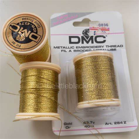 Dmc Gold Thread Metallic Embroidery Thread 40m Set Of 3 Etsy