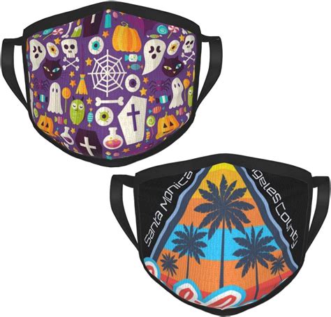 Amazon Com Jaudfrw Adult Black Border Masks Flat Purple Halloween Party Seamless Pattern