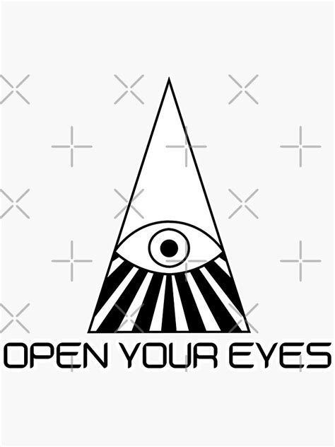 Open Your Eyes Sticker By Kseniajewellery Redbubble