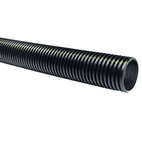 4 In X 10 Ft Corrugated Hdpe Drain Pipe Solid With Bell