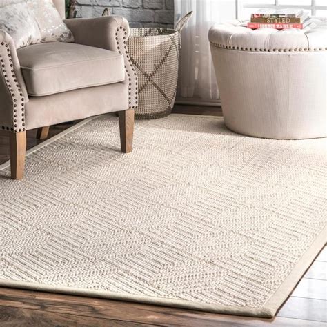 Nuloom 8 X 10 Cream Indoor Solid Area Rug In The Rugs Department At