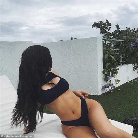 Kylie Jenner Shows Off Her Figure In A Peekaboo Swimsuit On Instagram