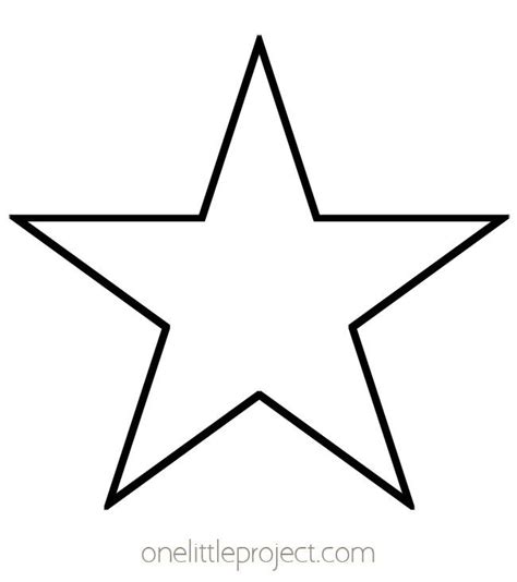 Over 32 Free Printable Star Template Pages To Use For Crafts And