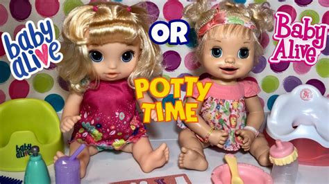 Baby Alive Potty Dance Vs Baby Alive Learns To Potty 2007 Youtube