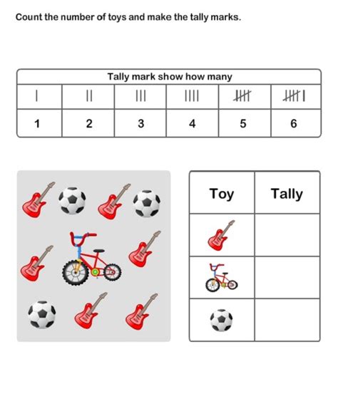 Tally Chart Worksheet Printable Activity Shelter