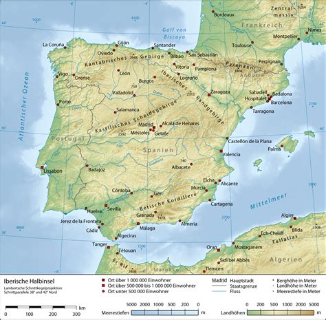 Szerzői jogok ap/copyright 2021 the associated press. Spanien Physische Karte