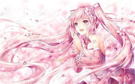 Sakura Miku Wallpapers Top Free Sakura Miku Backgrounds Wallpaperaccess