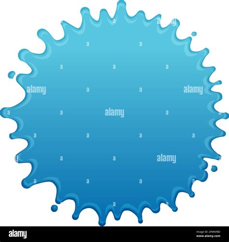 Blue Water Splash Shape Vector Illustration Stock Vector Image And Art