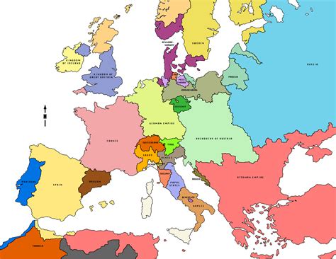 Карта европы 1830 81 фото