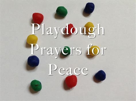 Flame Creative Childrens Ministry Play Dough Prayers For Peace