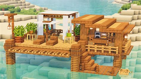 Minecraft 4k How To Build A Beach Hut Youtube