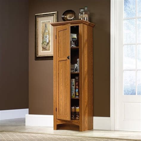 Sauder pantry & storage cabinets. Sauder Select Summer Home Pantry in Carolina Oak - 401867