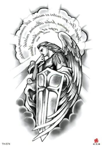 Female Angel Warrior Tattoo