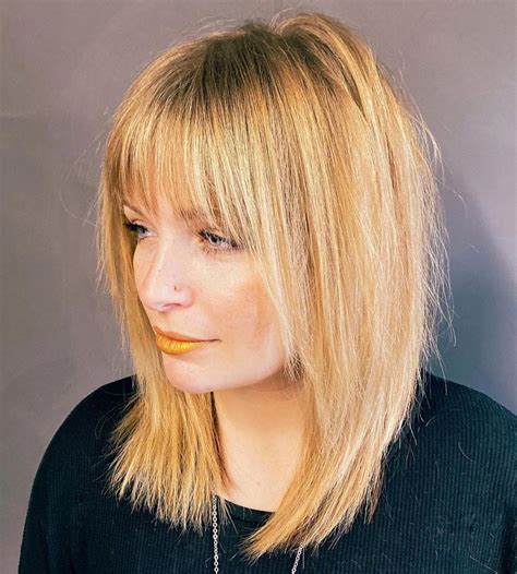 Lengthy side swept straight bangs are the most versatile choice for any medium length haircut. Fringe Hair Styles Medium Length / 25 Latest Medium Length ...