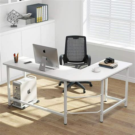 Tribesigns Modern L Shape Desk Corner Computer Desk With Large Working Space And Cpu Stand