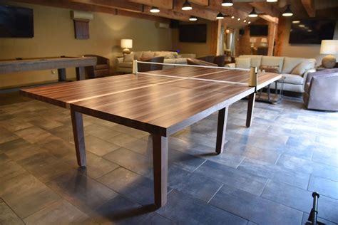 Custom Wood Ping Pong Table Table Tennis Table Conference Table 2 In 1