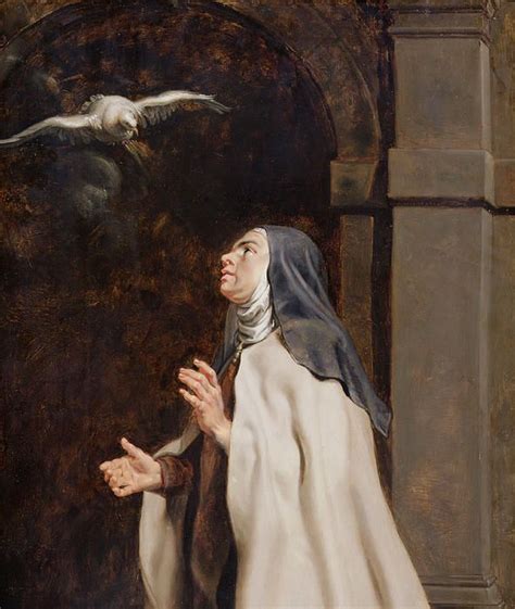 Teresa Of Avilas Vision Of A Dove By Peter Paul Rubens Teresa Of