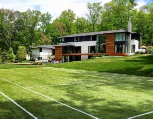 The courts are very expensive to build and maintain and therefore nowadays grass courts are unfortunately very few tennis players actually get to play tennis on grass courts in their lifetime. Synthetic grass tennis court in Weston, MA - 360 SportScapes