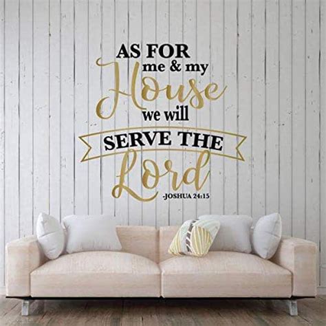 Bible Verse Wall Decor As For Me And My House Joshua 24