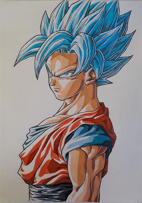 Supersaiyan Blue Goku By Ticodrawing On Deviantart Naruto E Sasuke