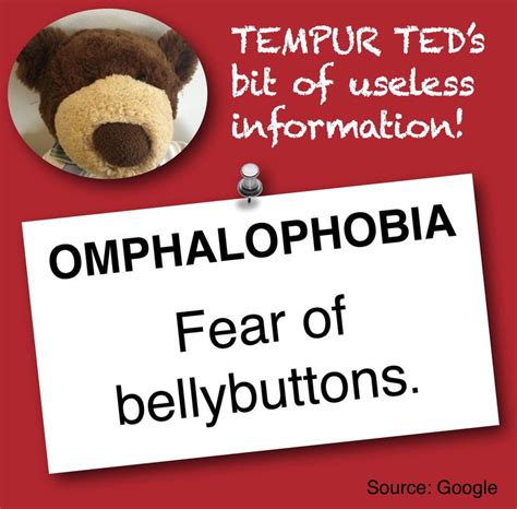Omphalobphobia Fear Of Bellybuttonsok Not So Much A Fear But A Gross
