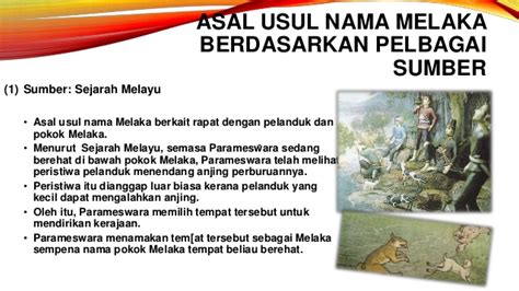 Asal usul nama tempat di malaysia. Presentation sejarah