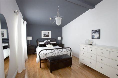 Dark Gray Wall Sloped Ceiling Bedroom Slanted Ceiling Bedroom