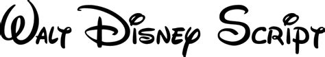 How to get walt disney font for free. Walt Disney Script font