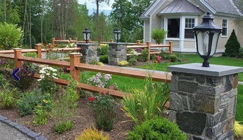 It also makes it a good option for rocky soil where it's generally difficult to insert fence posts. Landscape Gardening Ideas For Slopes | Fence landscaping ...