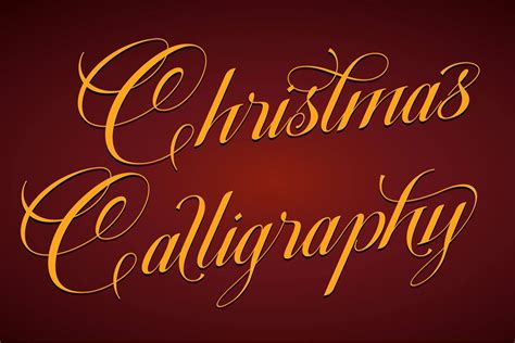 Christmas Calligraphy Font Dafont Free