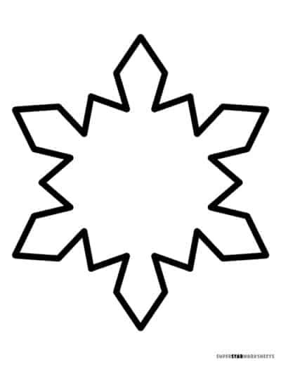 Snowflake Templates Superstar Worksheets