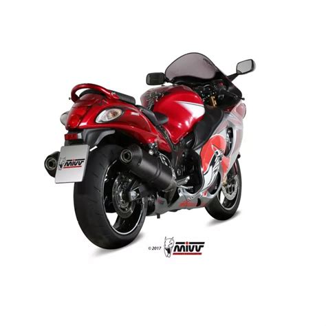 Silencieux Double Mivv Oval Carbone Suzuki Gsx 1300 R Hayabusa 2008