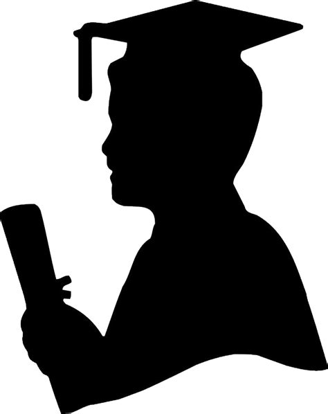 Graduation Ceremony Graduate University Silhouette Image Clip Art