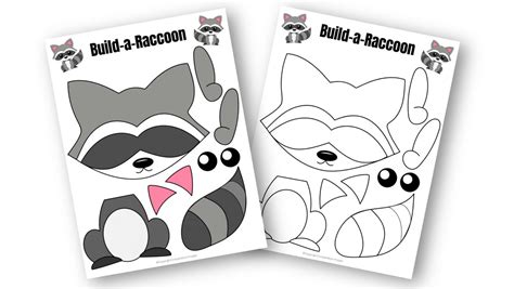 Free Printable Forest Raccoon Craft For Kids Simple Mom Project