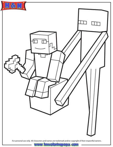 28 Minecraft Enderman Coloring Pages Ideas