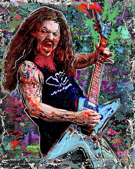 Dimebag Darrell Art Pantera Mixed Media By Ryan Rock Artist