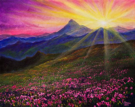 April Sunset Painting By Chris Steele