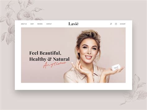 Cosmetic Brand Website By Web Design Tools Tool