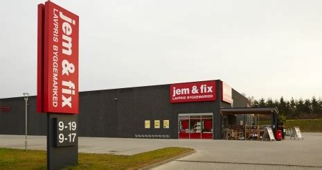 Jem & fix a/s er en dansk kæde af lavpris byggemarkeder. Derfor holder jem & fix lukket i dag....! - GoVarde.dk