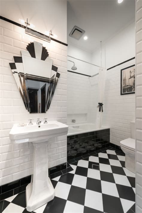 Vanities are constructed from solid hardwood that is available in various finishes and include marble or granite countertops. 30+ Stunning art deco bathrooms - mirrors, lights and vanities