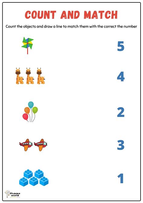 Math Worksheet | Count Worksheet | Preschooler Worksheet -Mummaworld.com