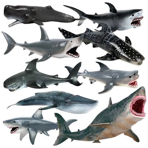 Simulation Marine Life Animal Model Toy Giant Tooth Shark Killer Whale