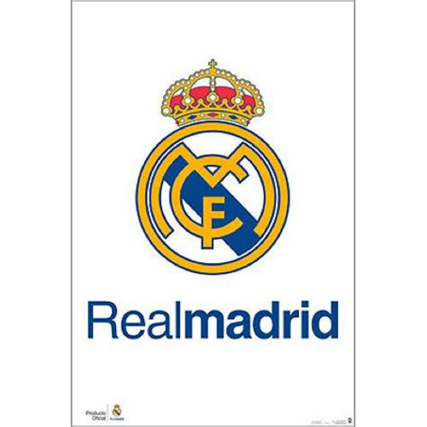 Real madrid c docx real madrid c f fc barcelona. Real Madrid FC - Badge POSTER 61x91cm NEW * Soccer ...