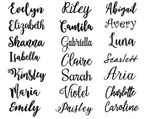 Calligraphy And Cursive Name Decal Many Options Sizes Name Etsy Uk