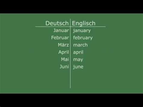 — we received a reminder for this invoice. Englisch lernen - Die Monate - YouTube
