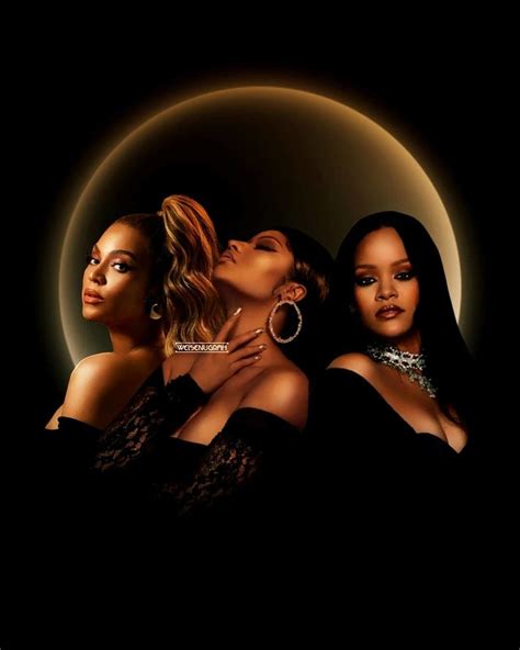 Beyoncé Rihanna And Nicki The Holy Trinity On We Heart It In 2022 Rihanna Nicki Minaj Nicki